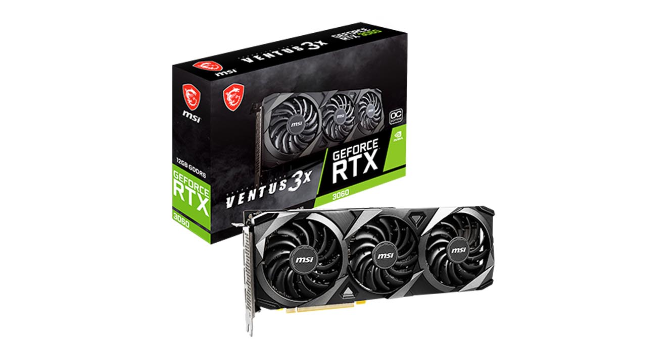 MSI GeForce RTX 3060 GAMING TRIO, GAMING, VENTUS, and AERO ITX ...