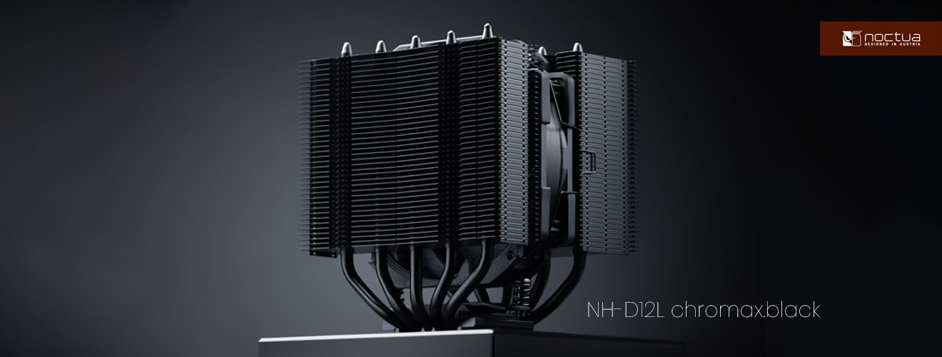 Noctua NH-D12L chromax.black CPU Cooler Launched - The Gaming Stuff