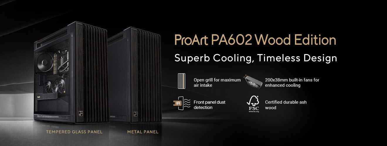 ASUS Introduces ProArt PA602 Wood Edition Chassis - The