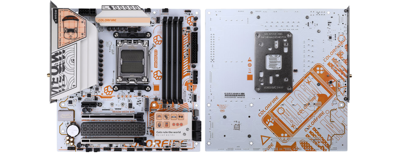 COLORFUL Announces COLORFIRE B650M-MEOW WIFI Motherboard for
